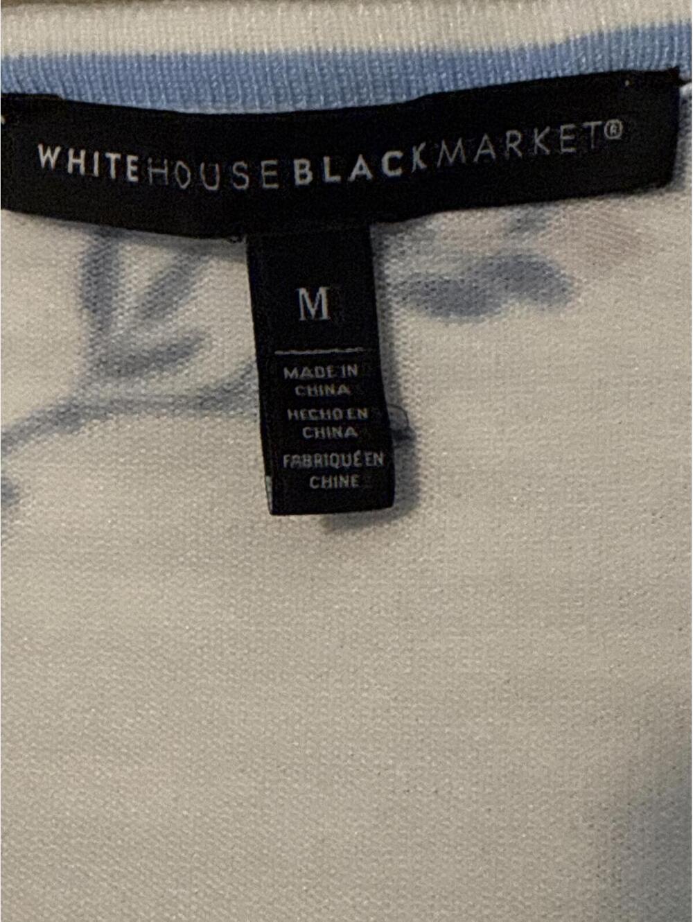 White House Black Market Floral Button-Up Cardigan Sweater Medium - Picture 2 of 6